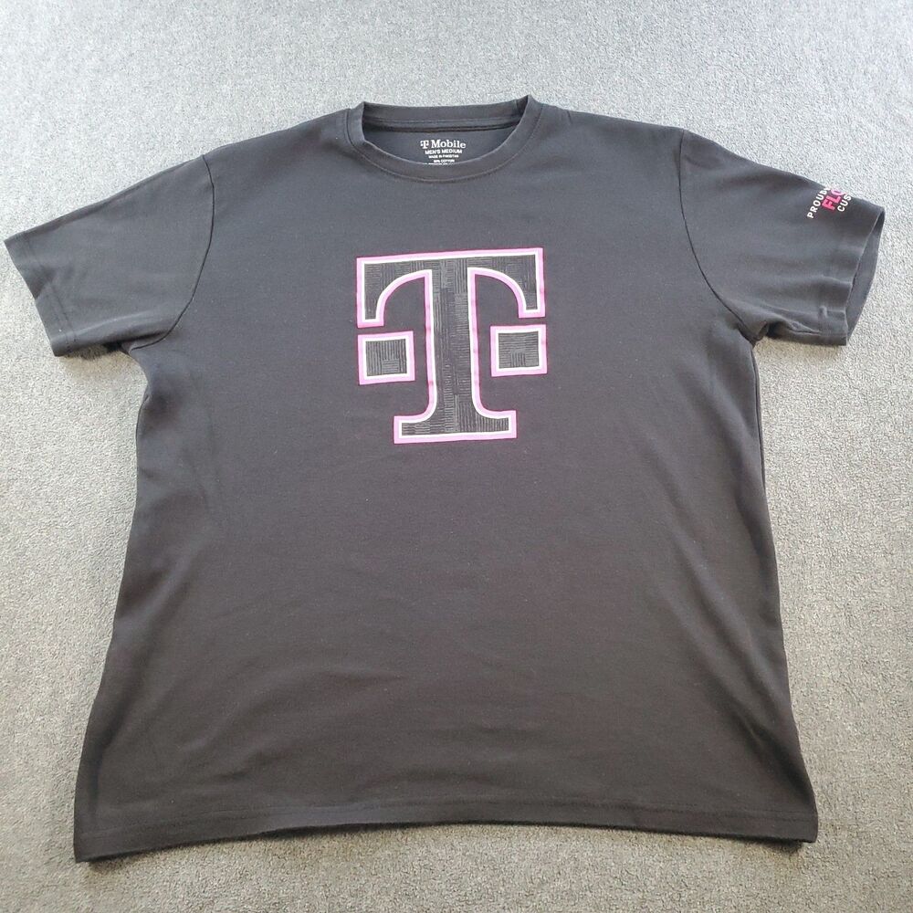 T-Mobile Employee Uniform T Shirt Size Medium Short Sleeve Black